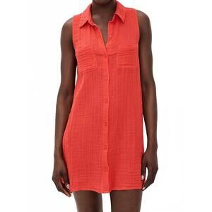 NEW Z SUPPLY new light mini dress in cabana red